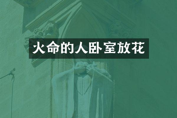 火命的人卧室放花