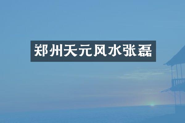 郑州天元风水张磊