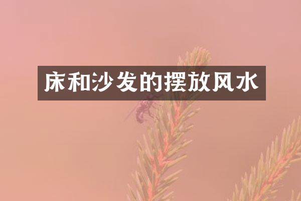 床和沙发的摆放风水