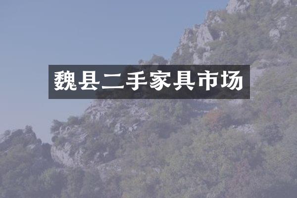 魏县二手家具市场