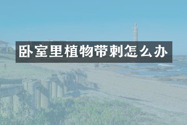 卧室里植物带刺怎么办