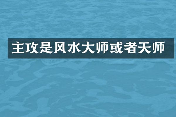 主攻是风水大师或者天师