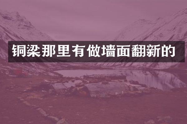 铜梁那里有做墙面翻新的