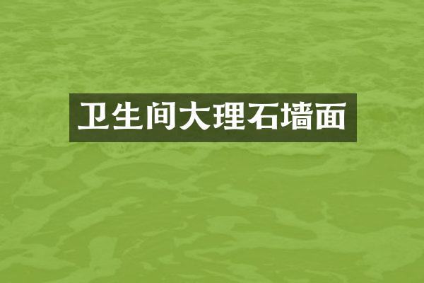 卫生间大理石墙面