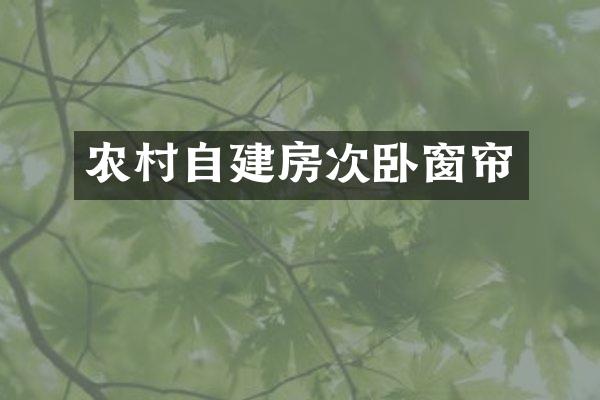 农村自建房次卧窗帘