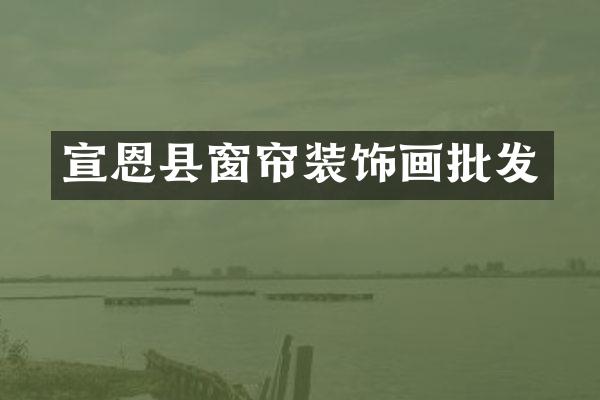 宣恩县窗帘装饰画批发