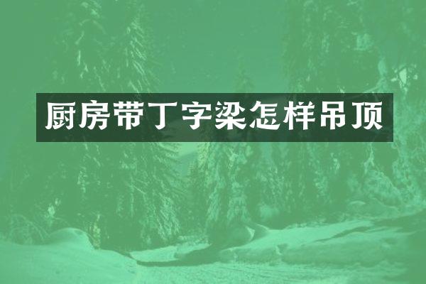 厨房带丁字梁怎样吊顶