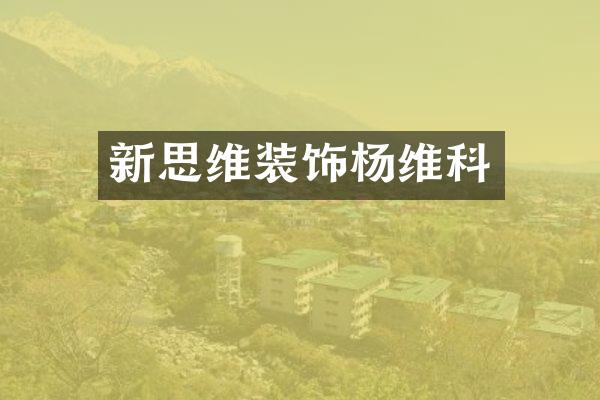 新思维装饰杨维科