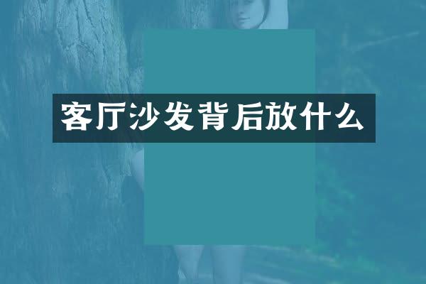 客厅沙发背后放什么