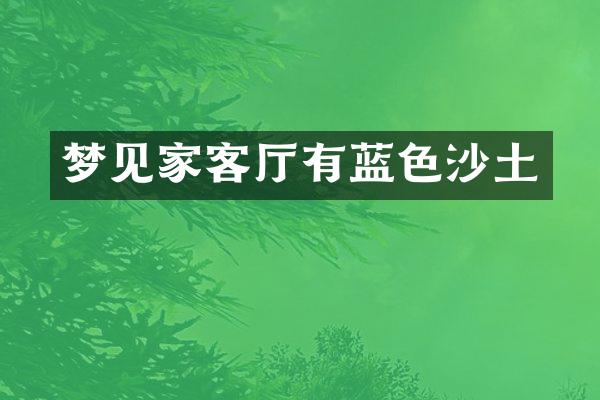 梦见家客厅有蓝色沙土
