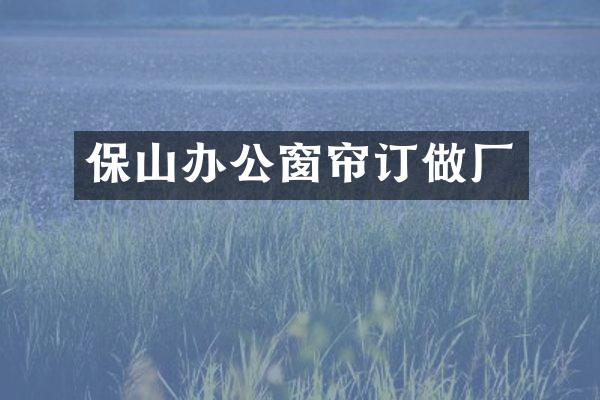 保山办公窗帘订做厂