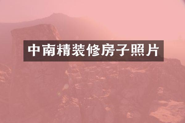 中南精装修房子照片