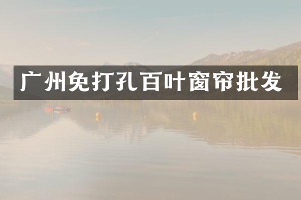 广州免打孔百叶窗帘批发