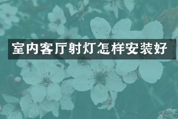 室内客厅射灯怎样安装好