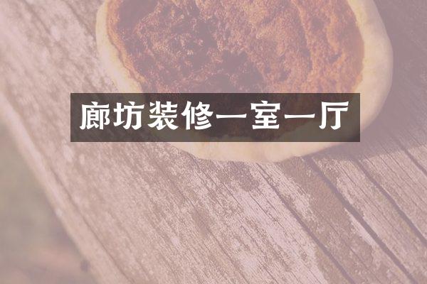 廊坊装修一室一厅