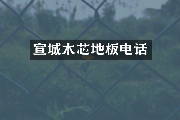 宣城木芯地板电话