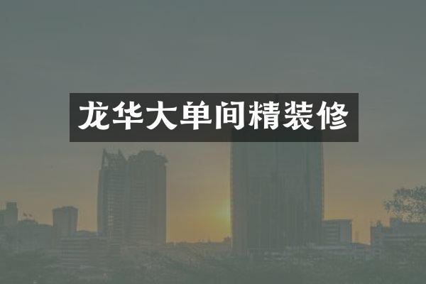 龙华大单间精装修