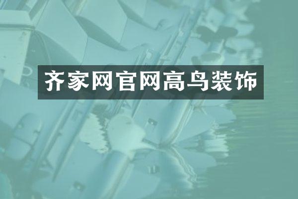 齐家网官网高鸟装饰