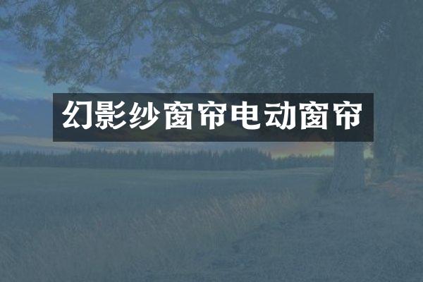 幻影纱窗帘电动窗帘