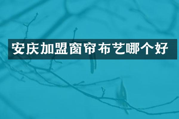 安庆加盟窗帘布艺哪个好