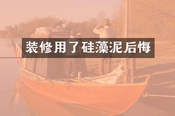 装修用了硅藻泥后悔