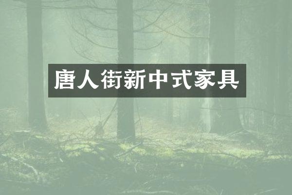 唐人街新中式家具