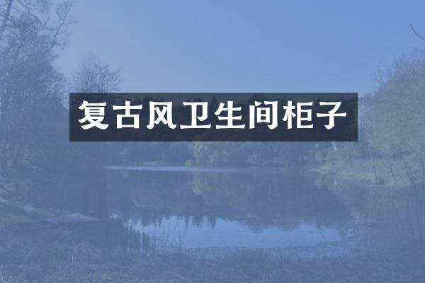 复古风卫生间柜子