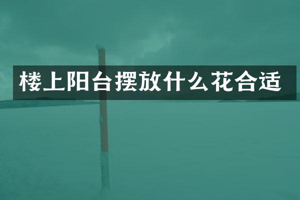 楼上阳台摆放什么花合适