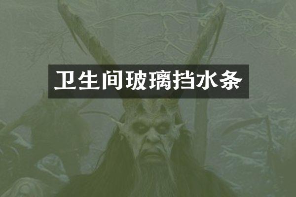 卫生间玻璃挡水条