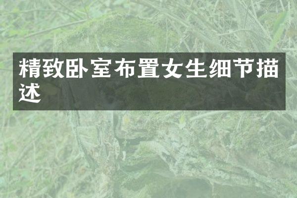 精致卧室布置女生细节描述