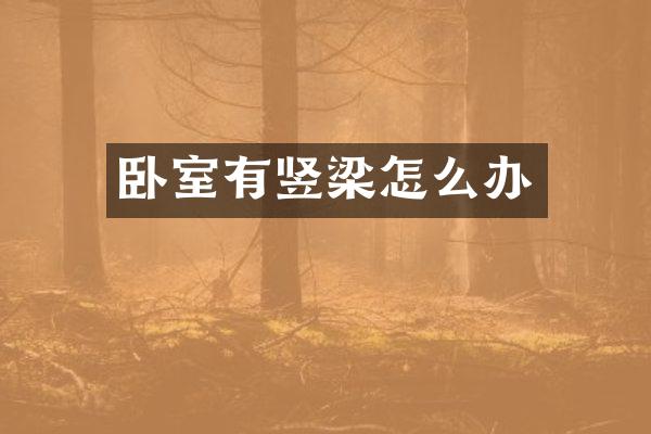 卧室有竖梁怎么办