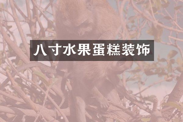 八寸水果蛋糕装饰