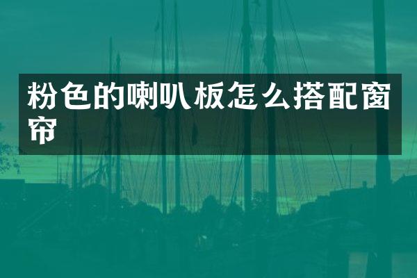 粉色的喇叭板怎么搭配窗帘