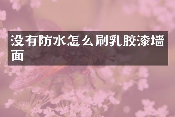 没有防水怎么刷乳胶漆墙面