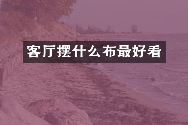 客厅摆什么布最好看