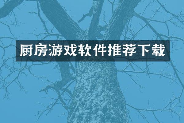 厨房游戏软件推荐下载