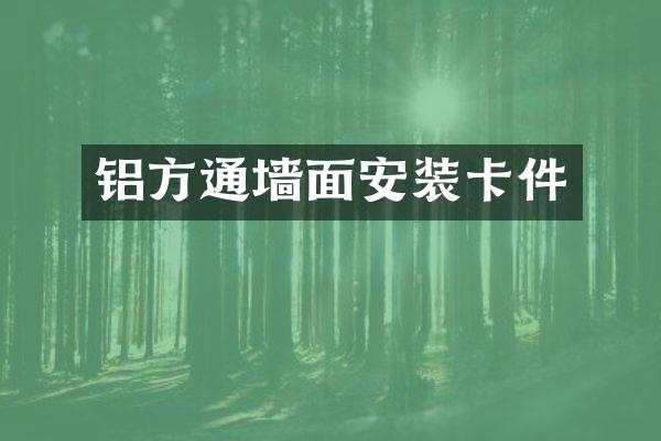 铝方通墙面安装卡件