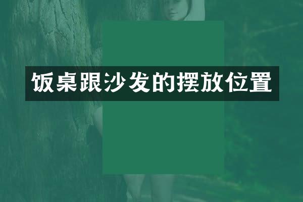 饭桌跟沙发的摆放位置