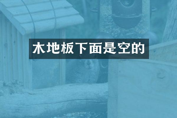 木地板下面是空的