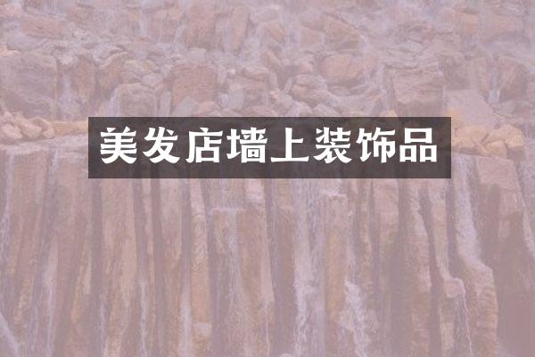 美发店墙上装饰品