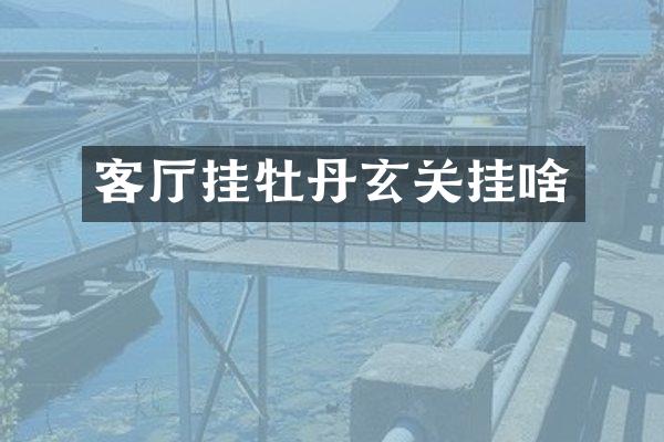 客厅挂牡丹玄关挂啥