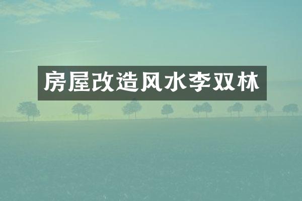 房屋改造风水李双林