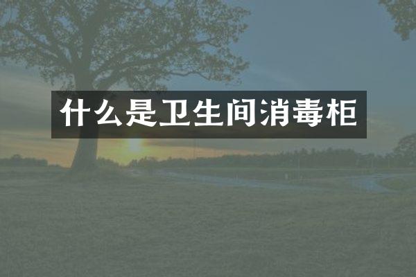 什么是卫生间消毒柜