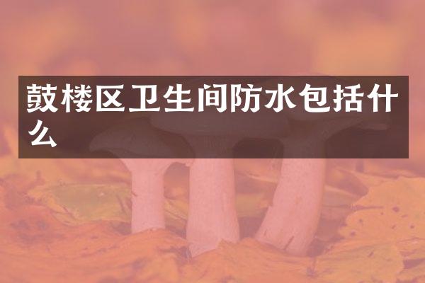 鼓楼区卫生间防水包括什么