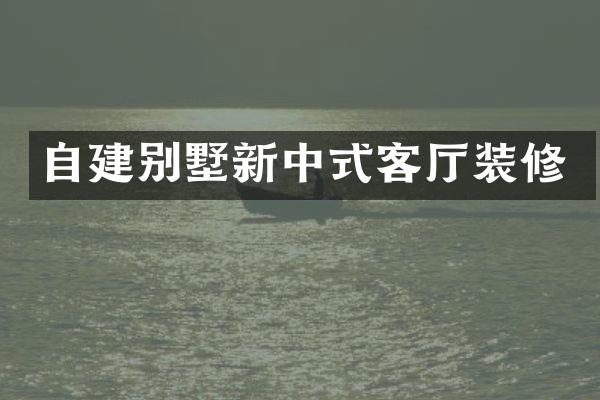 自建别墅新中式客厅装修