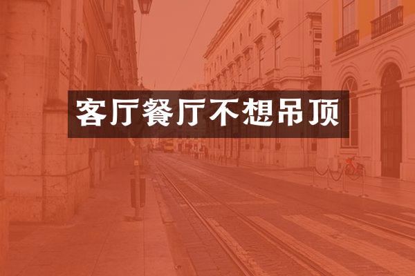 客厅餐厅不想吊顶