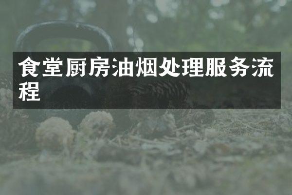 食堂厨房油烟处理服务流程