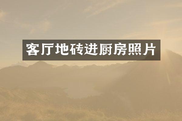 客厅地砖进厨房照片