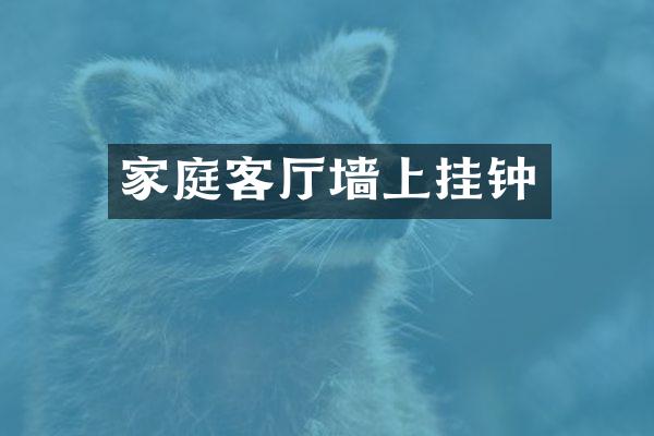 家庭客厅墙上挂钟