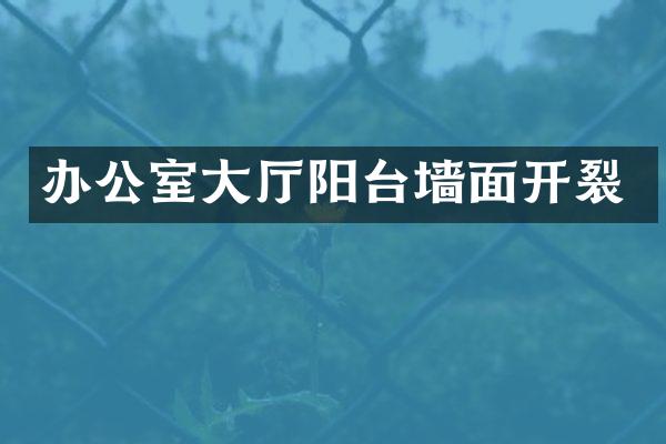 办公室大厅阳台墙面开裂